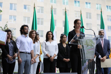 4- Iran Solidarity March 2019 - Youth Rep. Speaking - Iranian March with Iranian People - June 21, 2019 - Washington DC across DOS